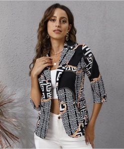 Alternative view of Blazer noir femme chic