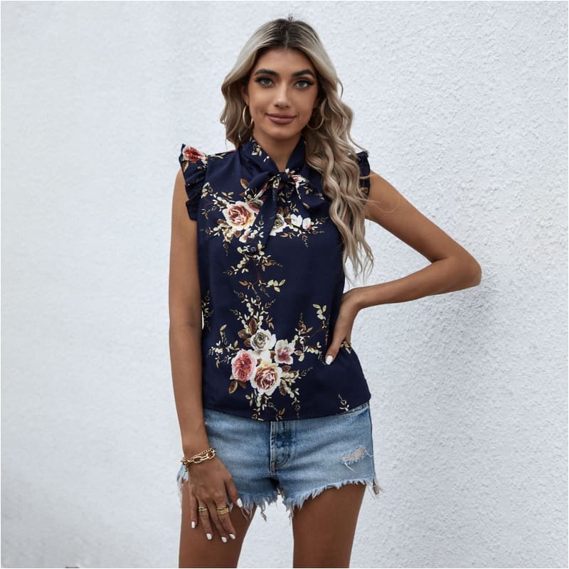 Blouse bleue boheme – Image 3