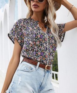 Chemise bohème floral