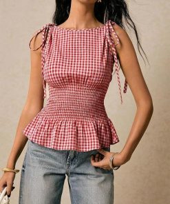 Alternative view of Audrey Vintage Gingham Blouse