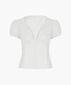 Alternative view of Mica Bluse mit tiefem Ausschnitt