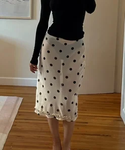 Bianca Mesh Dot Midi Rock