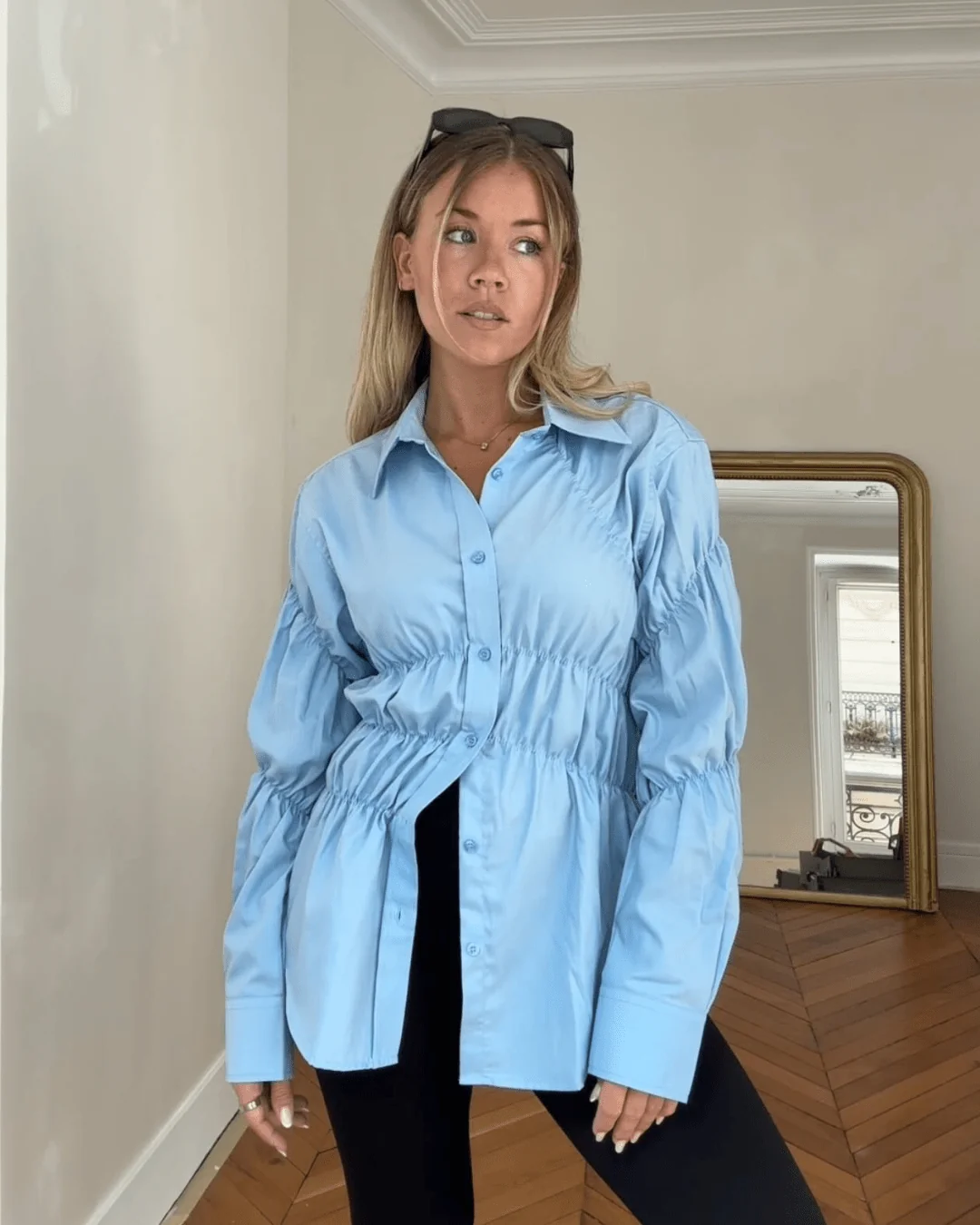 Suzette Langarm-Raffbluse – Image 8