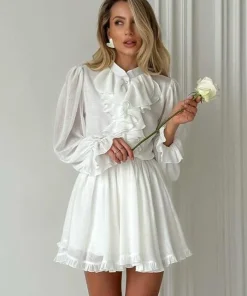 Brigitte Rüschen-Minikleid
