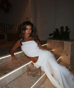 Alternative view of Mirelle One-Shoulder Cut-Out Maxikleid