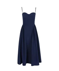 Sylvia Ärmelloses Träger Midikleid