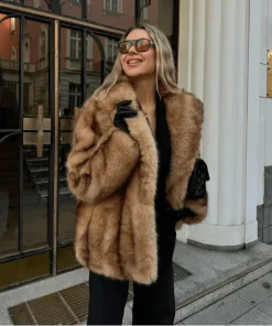 Fiona Kunstfellmantel