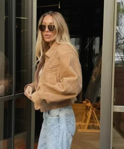 Alternative view of Trisha Kunstwildlederjacke mit Revers