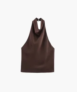 Alternative view of Anastasia Halter Rückenfreies Satin Top