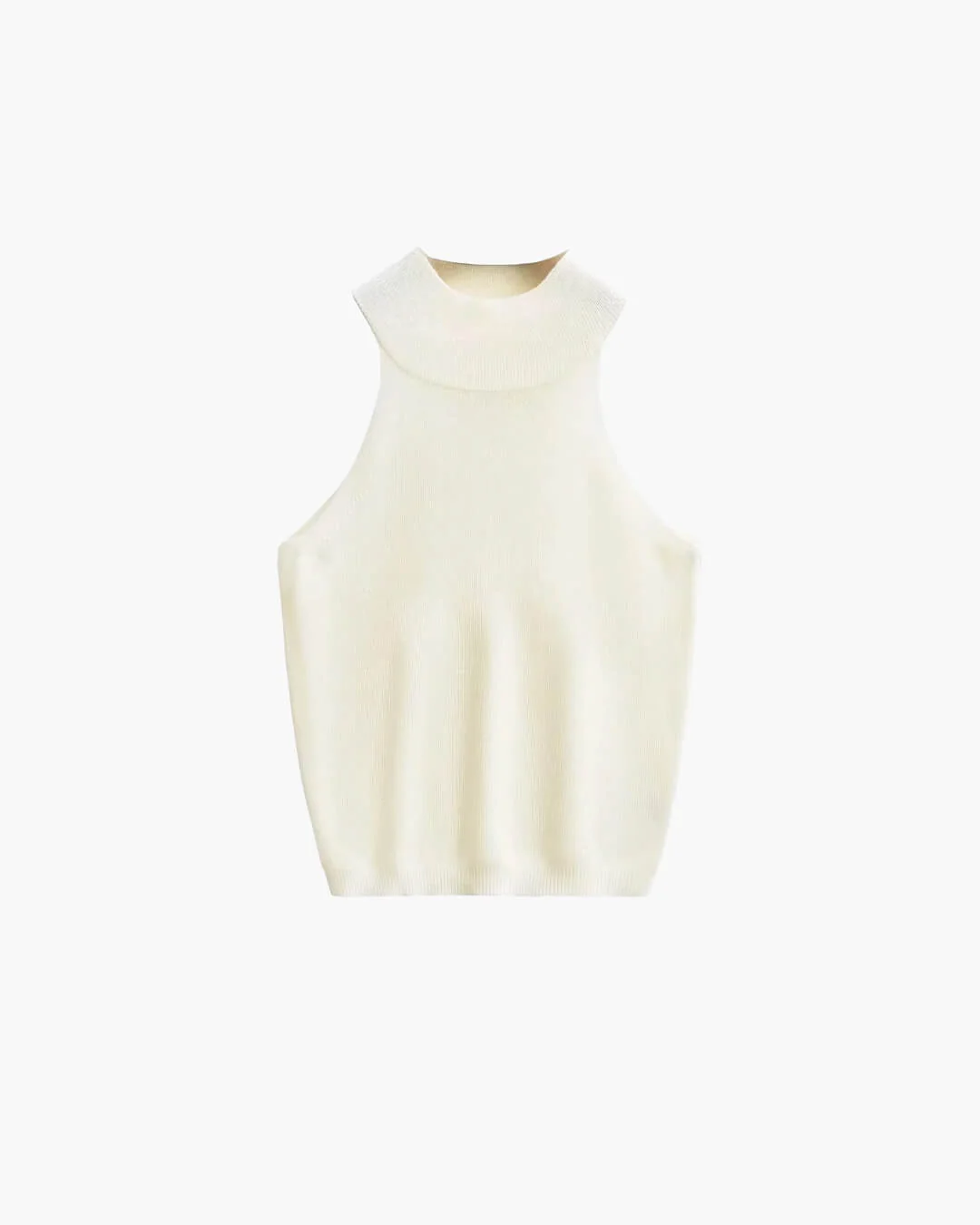Nicky Halter Neck Ärmelloses Strick Crop Top – Image 6